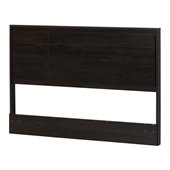 South Shore Gravity Full/Queen Panel Headboard in Ebony Finish