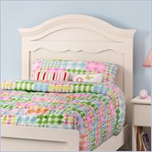South Shore Summer Breeze Twin Panel Headboard in White Wash