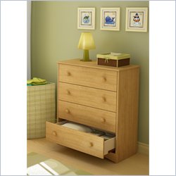 South Shore Sweet Morning 4 Drawer Chest in Florence Maple