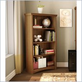 South Shore Glasgow 4 Shelf Bookcase in Morgan Cherry