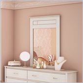 South Shore Torrence Vertical Mirror in White Wash