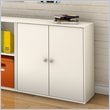 ADD TO YOUR SET: South Shore Stor It 4 Cubby Storage Unit with Doors in Pure White