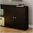 ADD TO YOUR SET: South Shore Stor It 4 Cubby Storage Unit with Doors in Chocolate