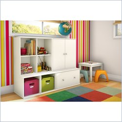 South Shore Stor It 4 Piece Storage Unit in Pure White