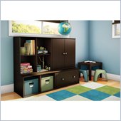 South Shore Stor It 4 Piece Storage Unit in Chocolate
