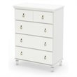 ADD TO YOUR SET: South Shore Moonlight 4 Drawer Chest in Pure White
