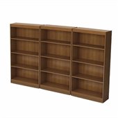 South Shore Office 4 Shelf Wall Bookcase in Morgan Cherry