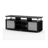 South Shore Contemporary TV Stand in Pure Black