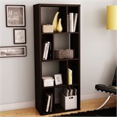 South Shore Reveal Bookcase in Chocolate