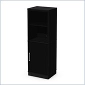South Shore Academic Bookcase in Black Oak