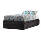 South Shore Fynn Twin Mates Bed in Gray Oak