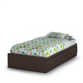 South Shore Handover Twin Bed Espresso