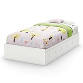 South Shore Handover Twin Bed in Pure White