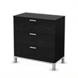 ADD TO YOUR SET: South Shore Flexible 3 Drawer Chest in Black Oak