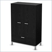 South Shore Flexible Door Chest in Black Oak