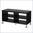 ADD TO YOUR SET: South Shore Flexible TV Stand in Black Oak