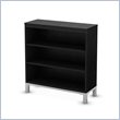 ADD TO YOUR SET: South Shore Flexible 3 Shelf Bookcase in Black Oak