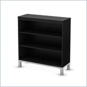 South Shore Flexible 3 Shelf Bookcase in Black Oak