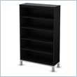 ADD TO YOUR SET: South Shore Flexible 5 Shelf Bookcase in Black Oak