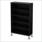 South Shore Flexible 5 Shelf Bookcase in Black Oak