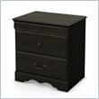 ADD TO YOUR SET: South Shore Vintage Nightstand in Ebony