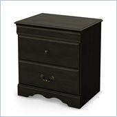 South Shore Vintage Nightstand in Ebony