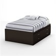 ADD TO YOUR SET: South Shore Back Bay Full Captains Bed in Chocolate