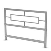 South Shore Flexible Full/Queen Silver Metal Headboard