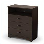 South Shore Step One Media Chest in Chocolate