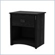ADD TO YOUR SET: South Shore Tryon Nightstand in Black Oak