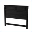 ADD TO YOUR SET: South Shore Tryon Full/Queen Headboard in Black Oak