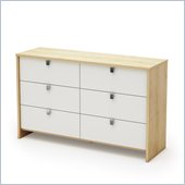 South Shore Cookie Dresser in Champagne and White