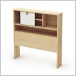 ADD TO YOUR SET: South Shore Cookie Twin Bookcase Headboard in Champagne and White
