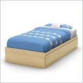 South Shore Cookie Twin Storage Bed in Champagne