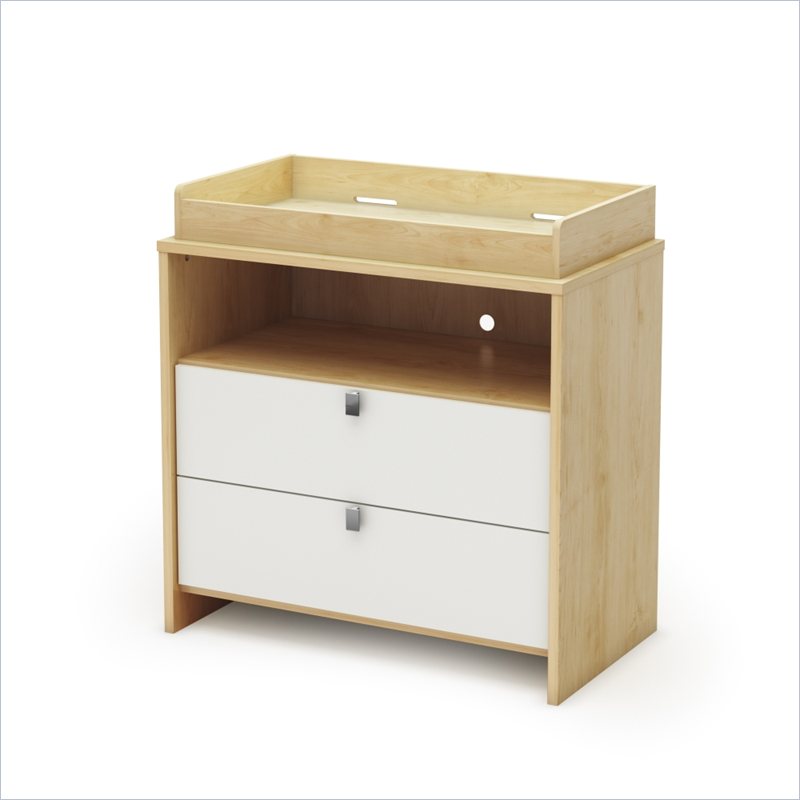 South Shore Cookie Changing Table in Champagne and White