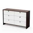 ADD TO YOUR SET: South Shore Cookie Dresser in Mocha & White