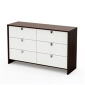 South Shore Cookie Dresser in Mocha & White