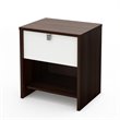 ADD TO YOUR SET: South Shore Cookie Nightstand in Mocha & White