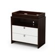 ADD TO YOUR SET: South Shore Cookie Changing Table in Mocha & White