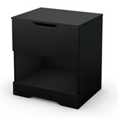 South Shore Trinity Night Stand in Pure Black