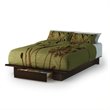 ADD TO YOUR SET: South Shore Trinity Full/Queen Platform Bed with Drawer in Mocha
