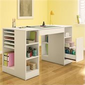 South Shore Crea Craft Table Pure White