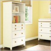 South Shore Little Smiley Chest in Pure White & Harvest Maple
