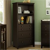 South Shore Little Smiley Transitional Style Chest in Espresso