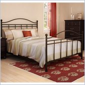 South Shore Noble Queen Size Metal Bed in Bronze