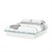 South Shore Libra King Platform Bed with Mouldings in Pure White
