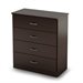 South Shore Libra 4 Drawer Chest in Chocolate