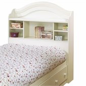 South Shore Summer Breeze Twin Headboard in White Wash Finish