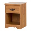 ADD TO YOUR SET: South Shore Prairie Nightstand in Country Pine Finish