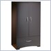 South Shore Furniture Back Bay Dark Chocolate Wardrobe Armoire